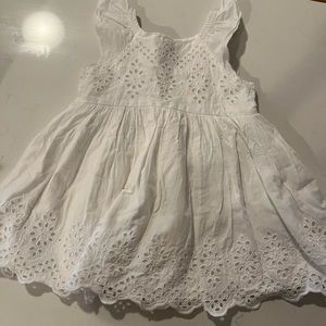 White eyelet dress